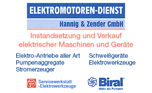 Elektromotoren-Dienst Hannig & Zender GmbH in Moers - Logo