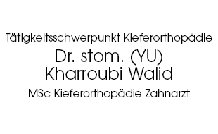 Dr. stom. (YU) Walid Kharroubi MSc Kieferorthopädie Zahnarzt in Iserlohn - Logo